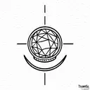 snow globe crystal ball tattoo design idea