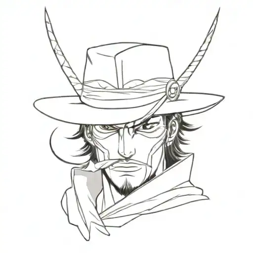 zorro one piece tattoo design idea