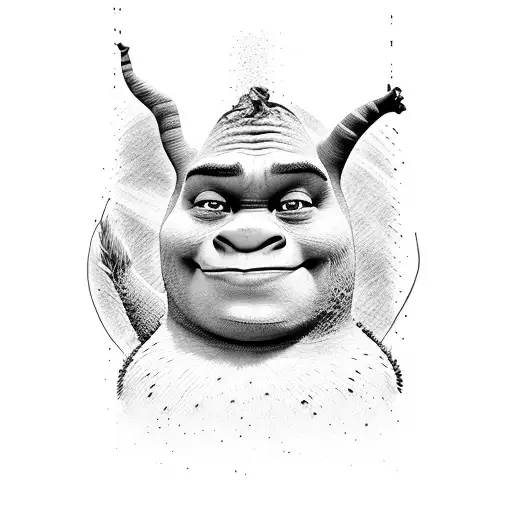 shrek tattoo design idea