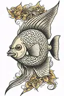 angelfish tattoo design idea