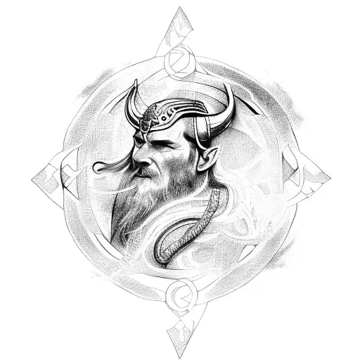 sleeve, viking, runes, tolkien, wheel of time tattoo design idea