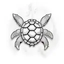 turtle dodo summer tattoo design idea