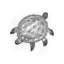 turtle dodo summer tattoo design idea