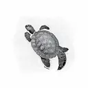 turtle dodo summer tattoo design idea