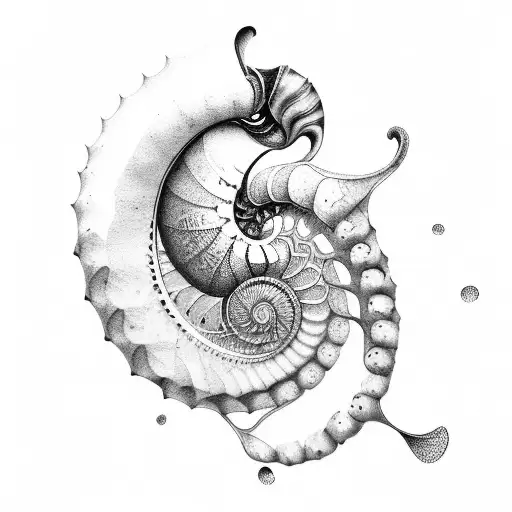 nautilus tattoo design idea