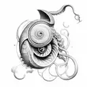 nautilus tattoo design idea