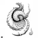nautilus tattoo design idea