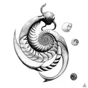 nautilus tattoo design idea
