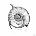 nautilus tattoo design idea