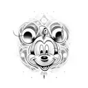 mickey mouse tattoo design idea
