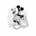 mickey mouse tattoo design idea