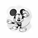 mickey mouse tattoo design idea