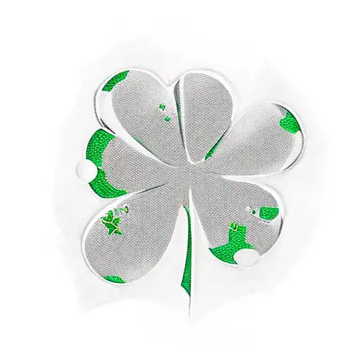 four-leaf clover tattoo design idea