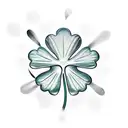 four-leaf clover tattoo design idea