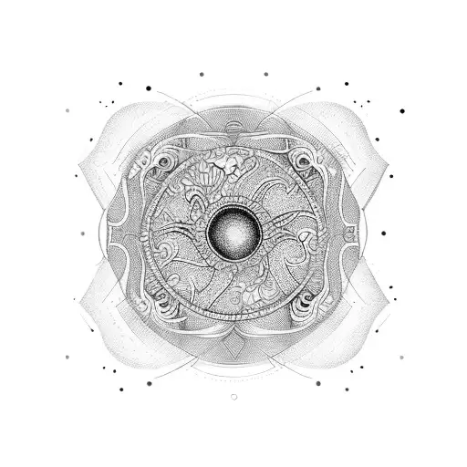 1111, 528hz tone tattoo design idea