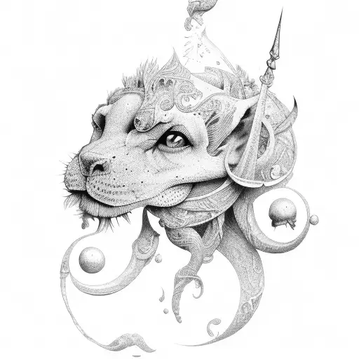 Adonis and Janneisia tattoo design idea