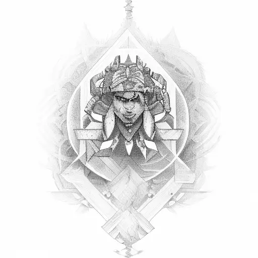 Adonis and Janneisia words tattoo design idea