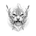 Adonis and Janneisia words tattoo design idea