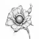 Adonis and Janneisia words tattoo design idea