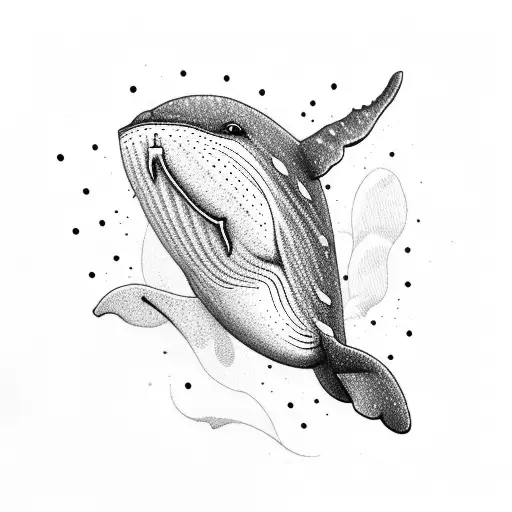 whale tattoo design idea