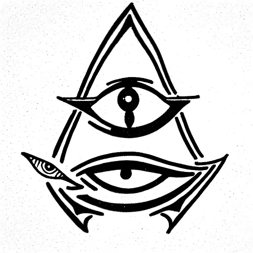 "Jack Of Spades" card with "Eye of Horus" symbol for eyes tattoo design idea