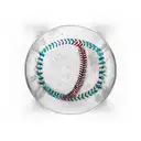 baseball with a vapor trail. Hidden in the laces are the letters CO tattoo design idea