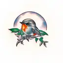 Robin tattoo design idea