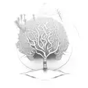 giving tree tattoo design idea