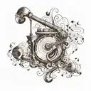 i want to do a tattoo which represents my love for music and the need for the best sound quality (as an audiophile), i w tattoo design idea