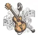 i want to do a tattoo which represents my love for music and the need for the best sound quality (as an audiophile), i w tattoo design idea