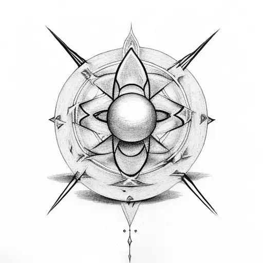 The Behelit symbol with a dark and mysterious aura tattoo design idea