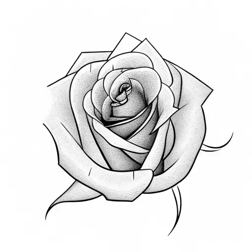 rose And love tattoo design idea