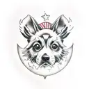 underworld dog with ades tattoo design idea