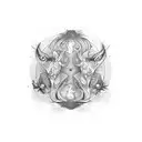 gemini and YSL tattoo design idea