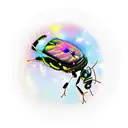 fireflies tattoo design idea