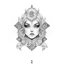 name combination mona, jana and amir tattoo design idea