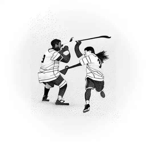 A dynamic sports montage featuring your favorite sports and activities, with silhouettes of you and your kids playing together, capturing the joy of family time and shared passions tattoo design idea