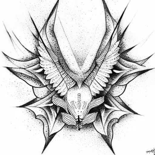 Symbolize freedom in a dark meaning  tattoo design idea