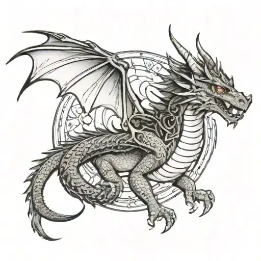smaug tattoo design idea