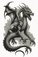 smaug  back tattoo tattoo design idea