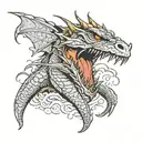 smaug tattoo design idea