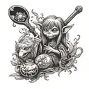 Dark Crystal Hups spoon  tattoo design idea