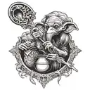 Dark Crystal Hups spoon  tattoo design idea