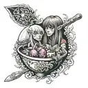 Dark Crystal Hups spoon  tattoo design idea
