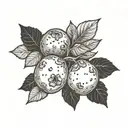 tiny potato  tattoo design idea