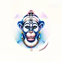  hanuman chalisa tattoo design idea