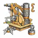 woodworking tools tattoo design idea