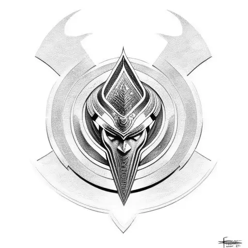heimdall in the fight  tattoo design idea