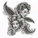 never let go tattoo design idea