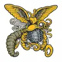 Seabees logo navy tattoo design idea